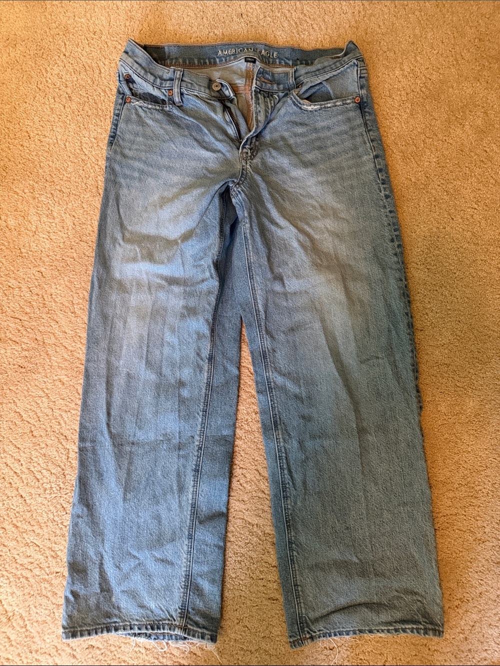 American Eagle Outfitters Light Wash women’s wide leg Jeans